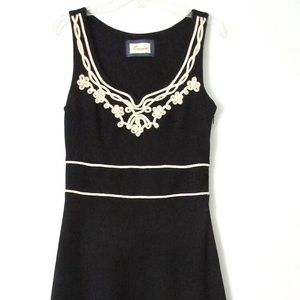 Emmelee Black Embroidered Sleeveless Dress
